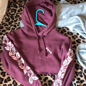 Obey cropped hoodie